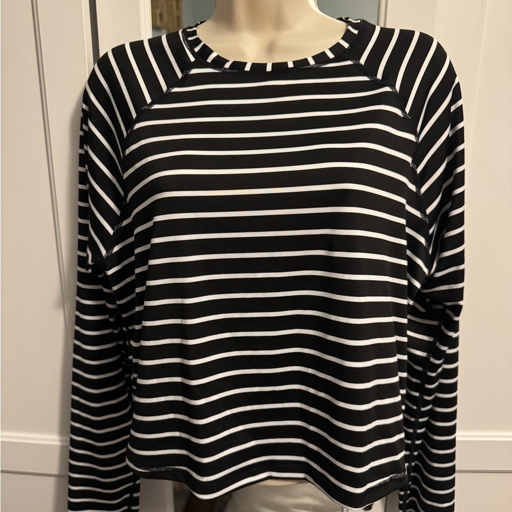 Black and White Striped Women's Rasher by Kona Sol